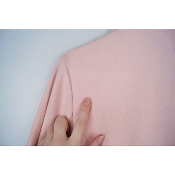 Kut from the Kloth‎ Pink Wool Blend Peacoat Single Breasted Coat Size Medium - Picture 10 of 10